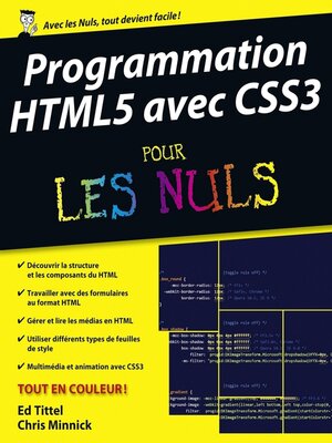 cover image of Programmation HTML5 avec CSS3 Pour les Nuls